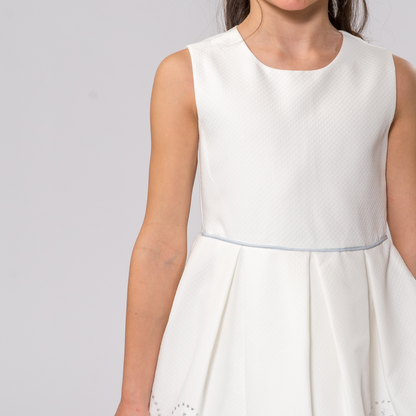 Baby Blue Elegant Girl Dress-4