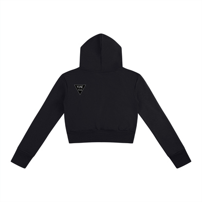 Women’s Slim Crop Full Zip Hoodie-1