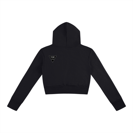 Women’s Slim Crop Full Zip Hoodie-1