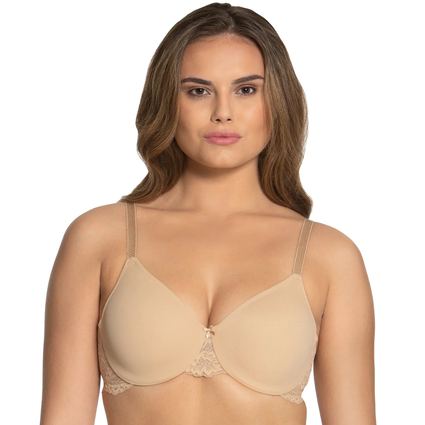 Everyday Hidden Underwire Seamless Lace Minimizer Lena Nude-2