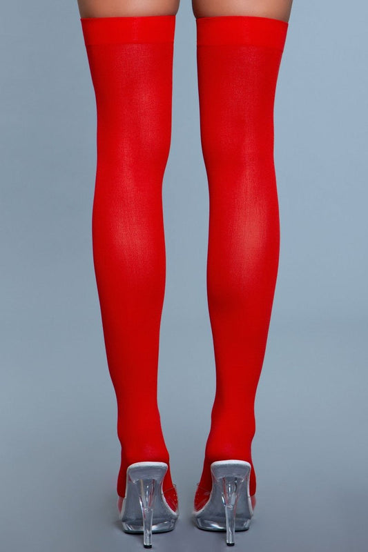 1932 Opaque Nylon Thigh Highs-0
