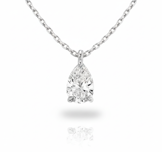 Eclisse Pear Pendant Necklace-1