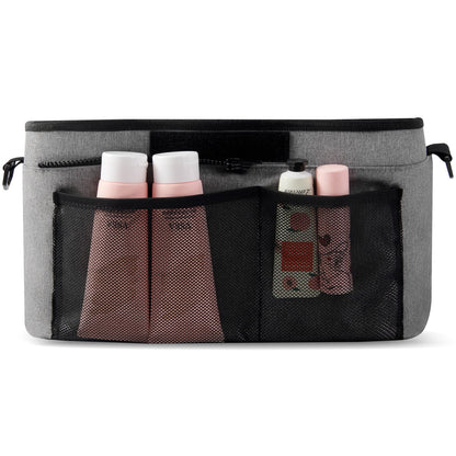 SUNVENO Universal Stroller Organizer with Insulated Cup Holder Detachable Phone Bag-4
