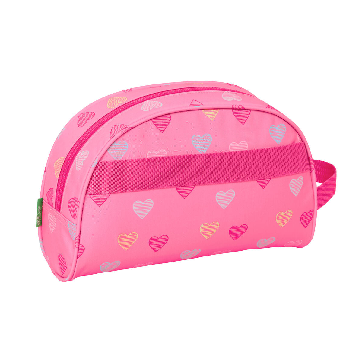 Travel Vanity Case Benetton Heart Pink 28 x 18 x 10 cm-2