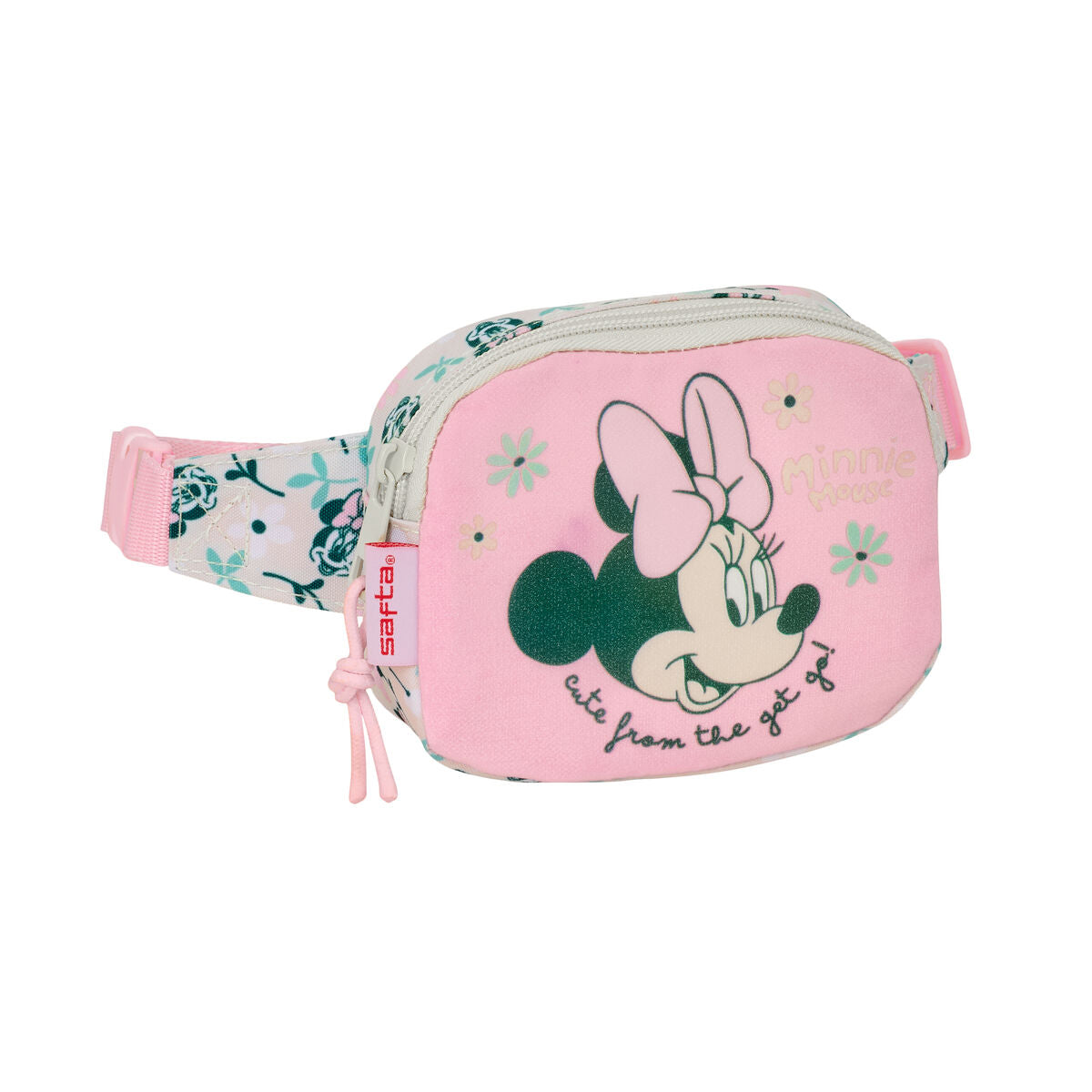 Belt Pouch Minnie Mouse Minty Pink 14 x 11 x 4 cm-0