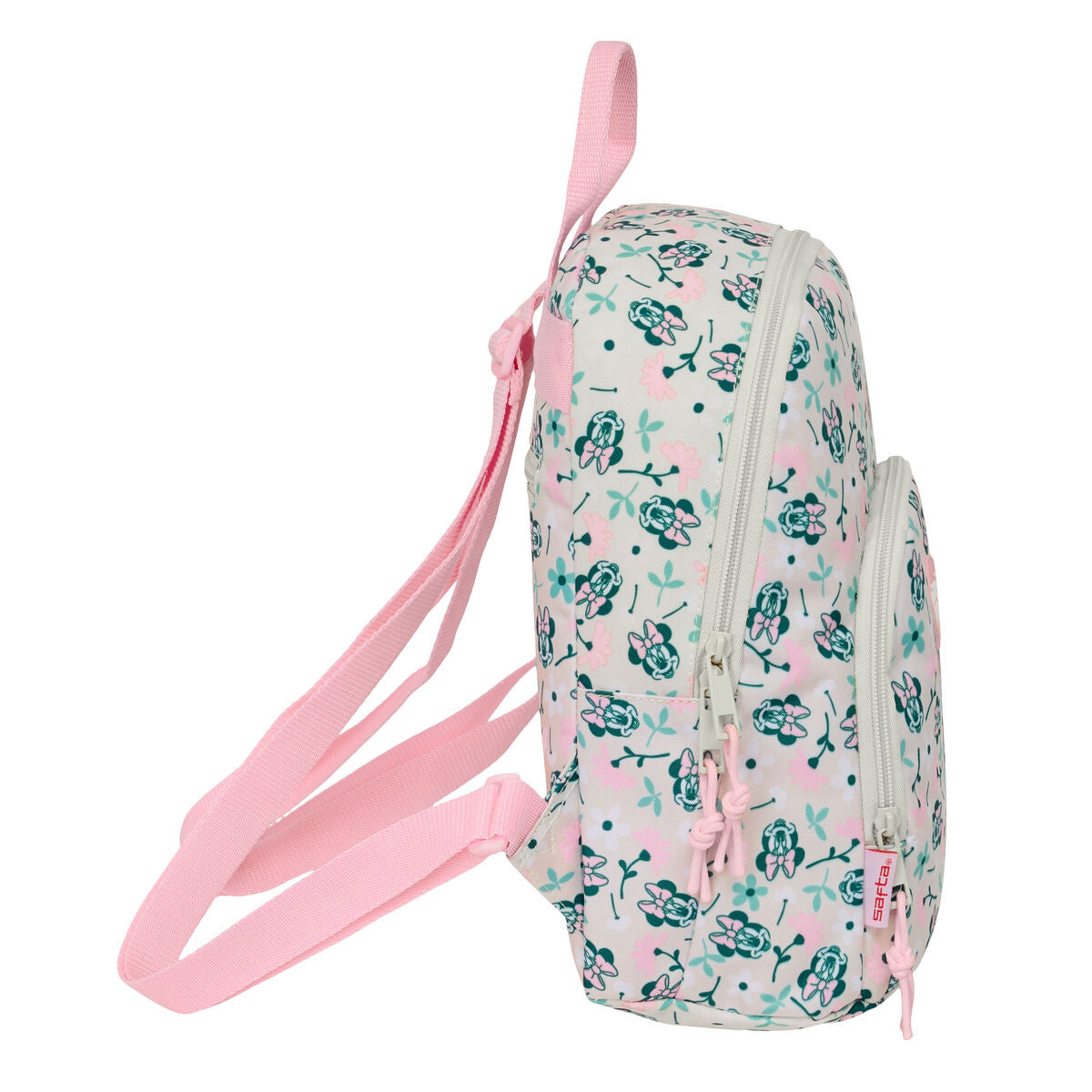Rucksack Minnie Mouse Minty Pink 25 x 30 x 13 cm-3