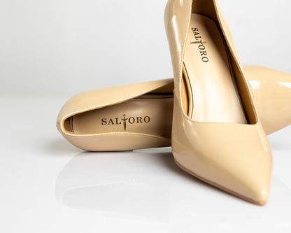 Capri - Beige High Heel Pumps-4