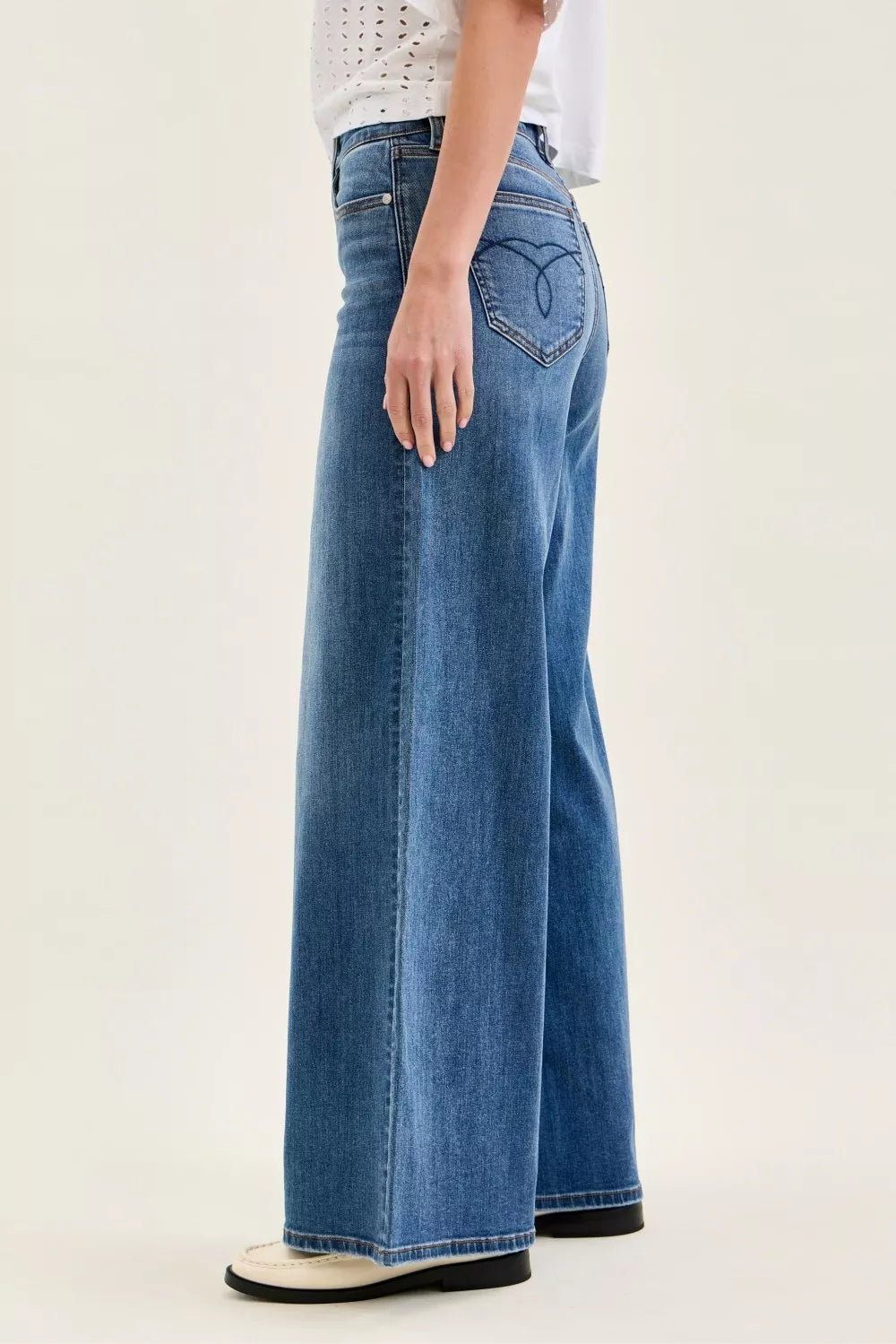 Judy Blue High Waist Palazzo Jeans-2