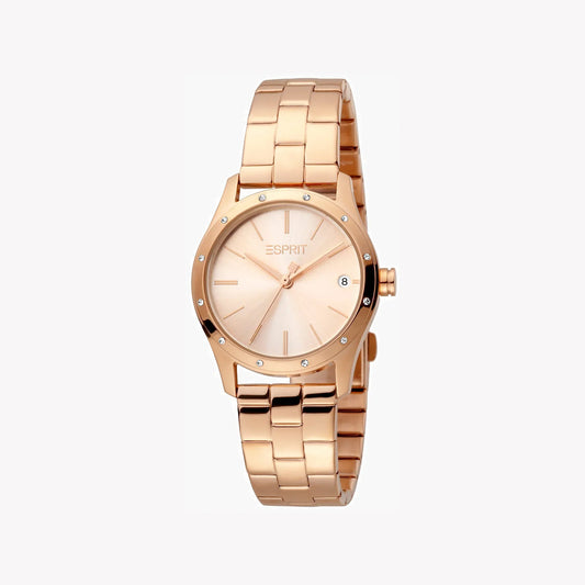 Esprit Women's Rose Gold Watch, Stainless Steel Band | Es1l121m0065-1
