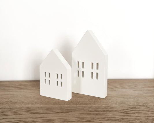 Poppy Christmas Scandi Wooden Decorative Houses-0