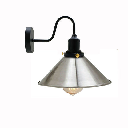 Vintage Industrial Metal Cone Shade Lighting Indoor Wall Sconce Light Fittings~3389