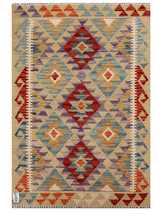 Maimana Afghanistan Kilim Rug - 118 x 80 cm