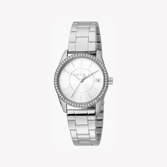 Esprit Women's Silver Stainless Steel Watch, Silver Dial | Es1l178m0025-0
