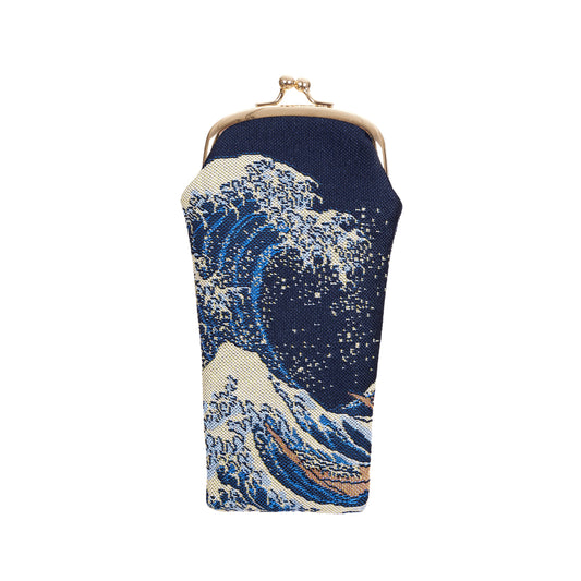 The British Museum Great Wave Off Kanagawa - Glasses Pouch-0