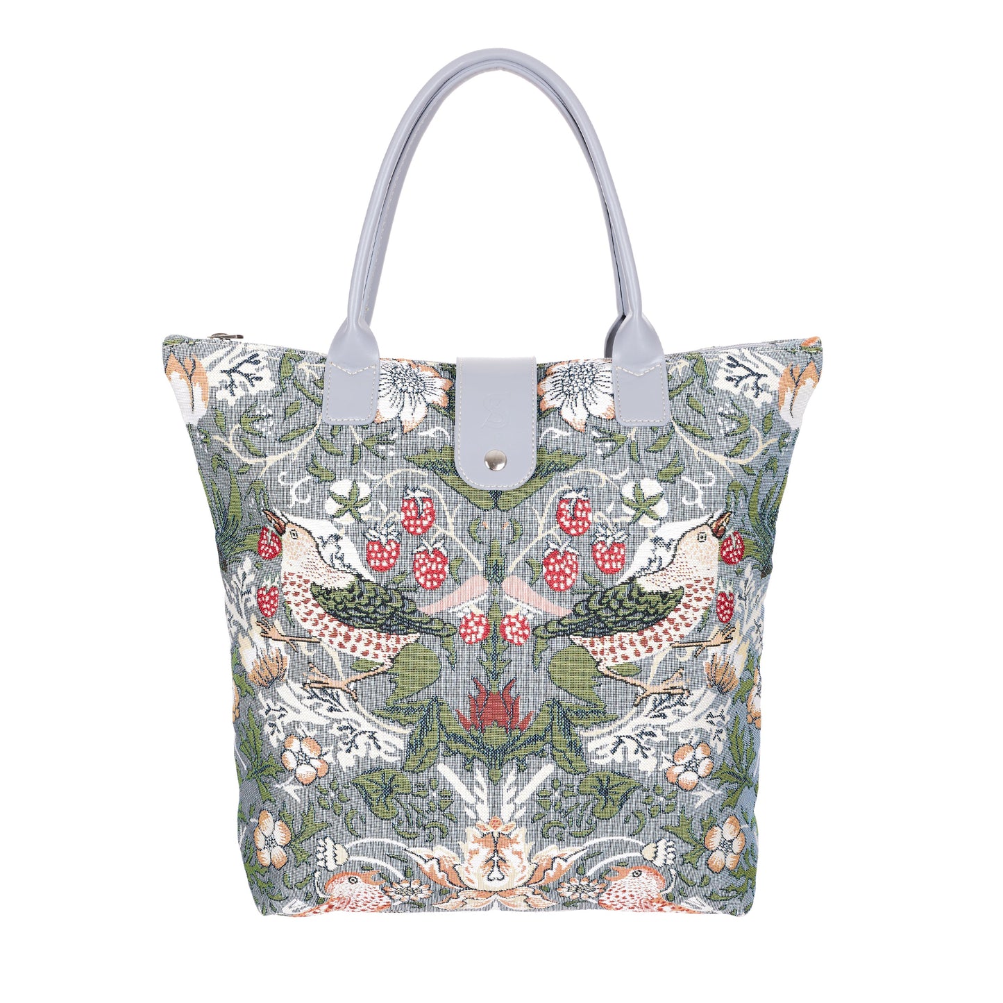 V&A Licensed Strawberry Thief Grey - Folding Bag