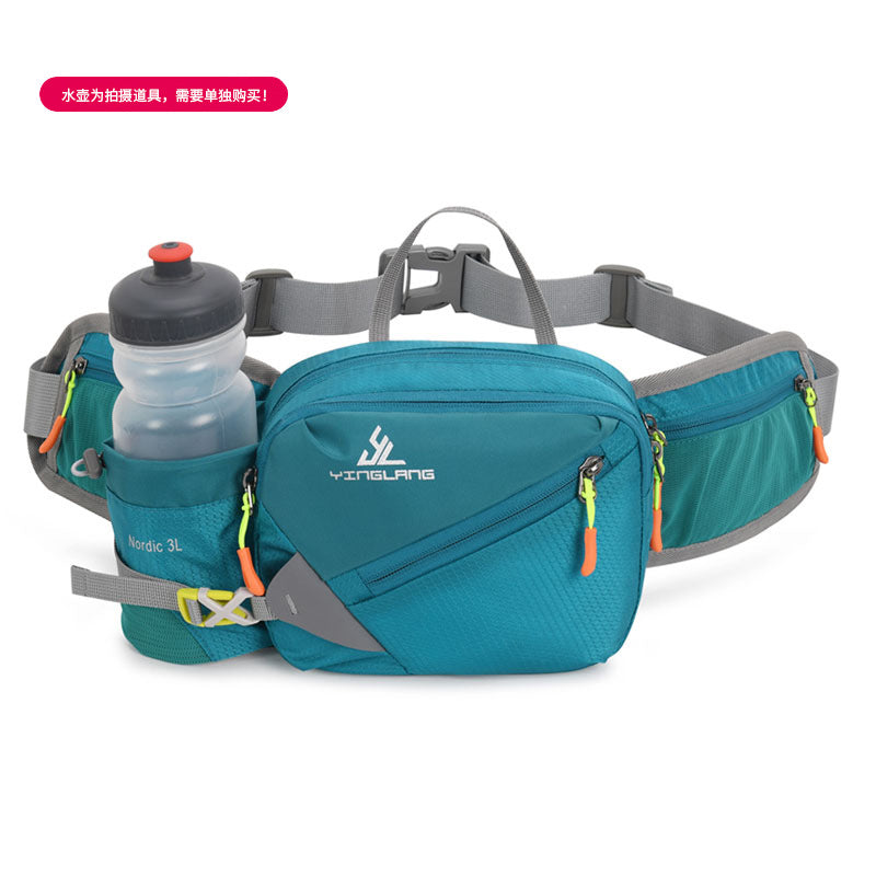 Wautton Outdoor Fanny Pack Bum Bag Big Campacity Water Resistant Nylon with Water Bottle Holder-3