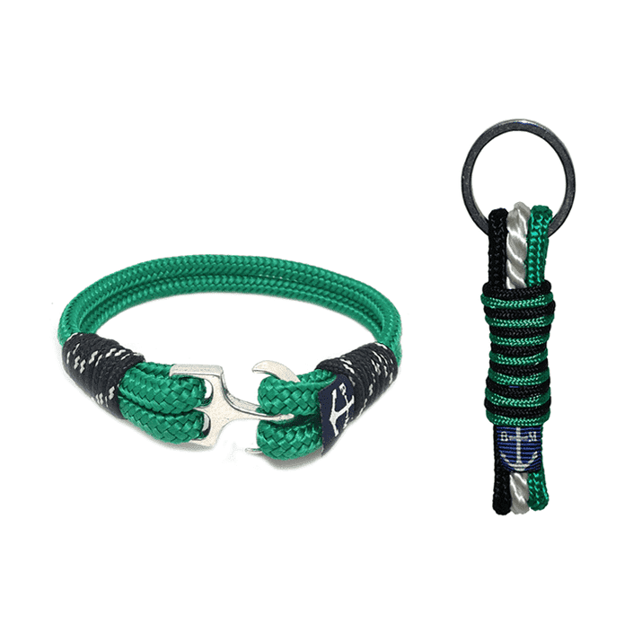 Irish Green Nautical Bracelet and Keychain-0