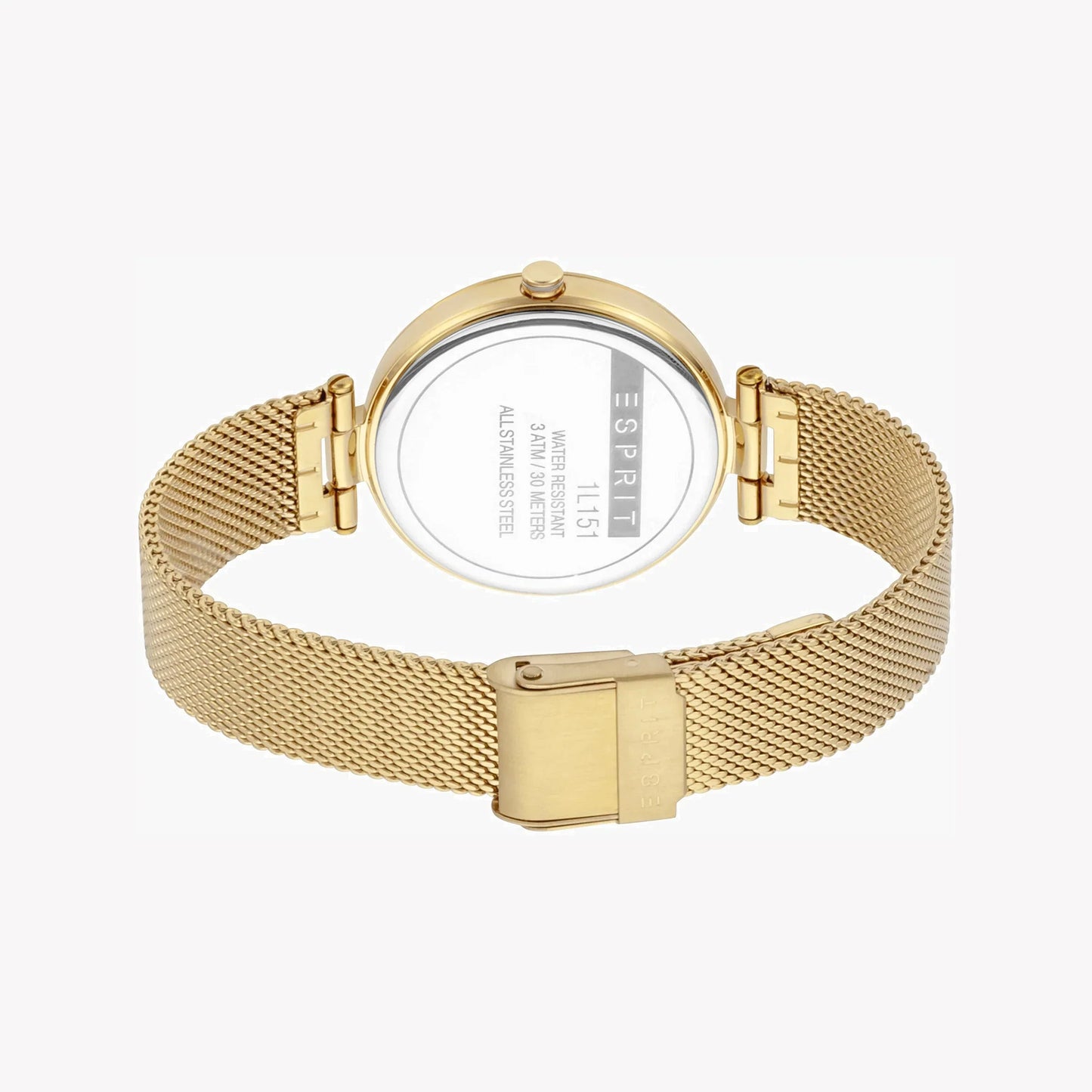 Esprit Women's Gold Stainless Steel Watch, Champagne Dial | Es1l215m0035-2