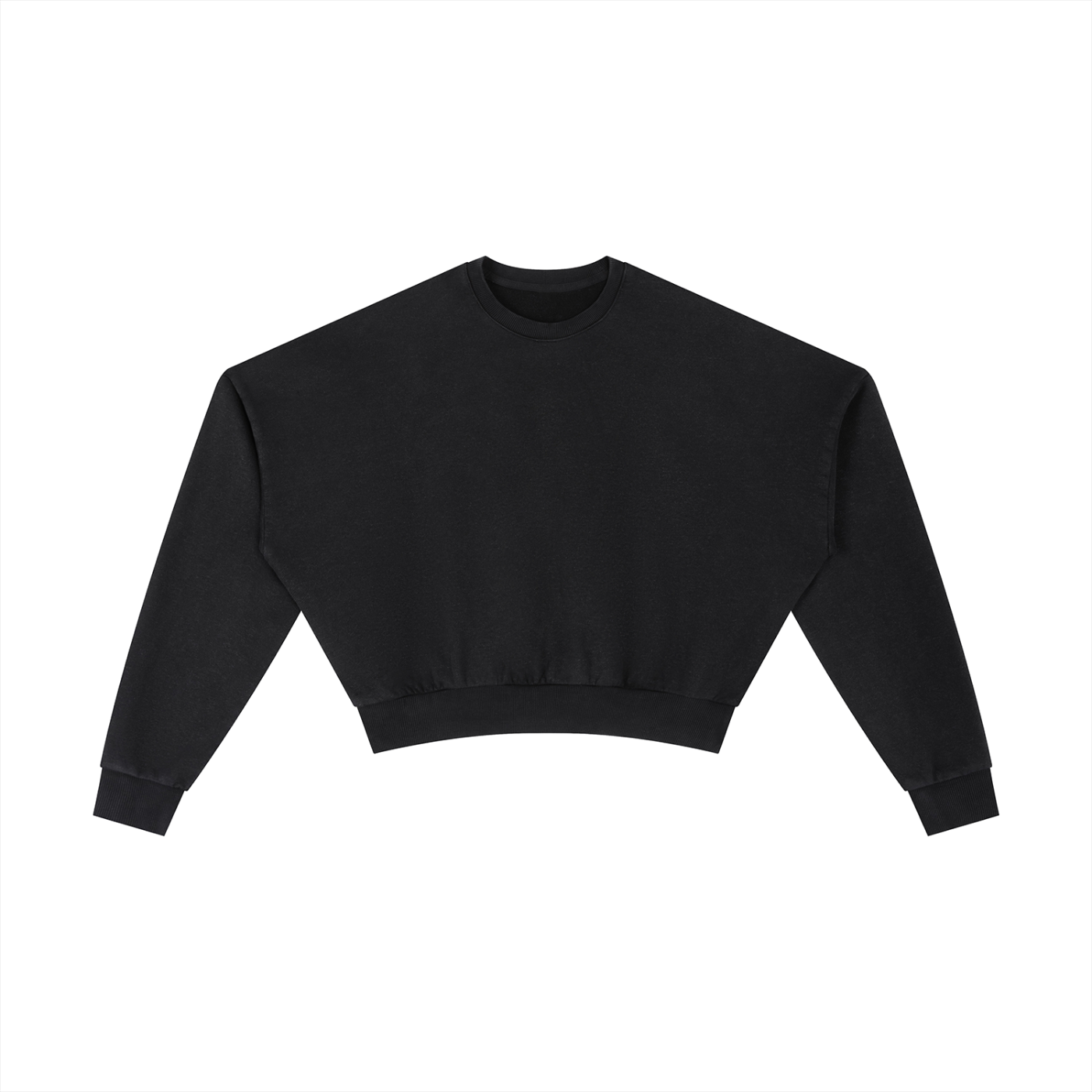 Vintage Washed Cropped Sweatshirt-1