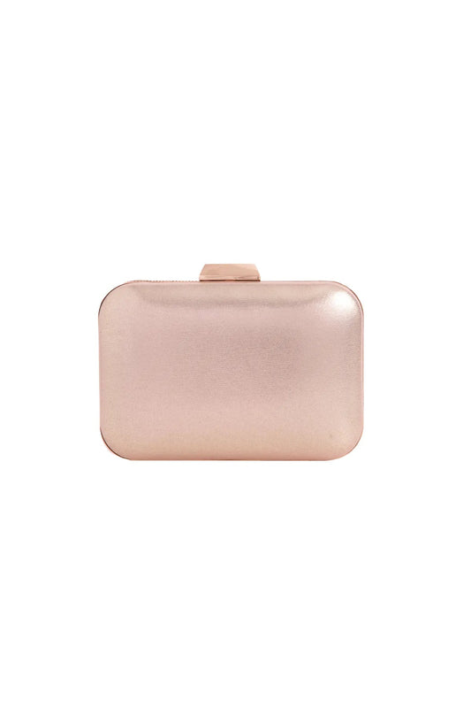 Rose Gold Diamante Clutch Bag-1