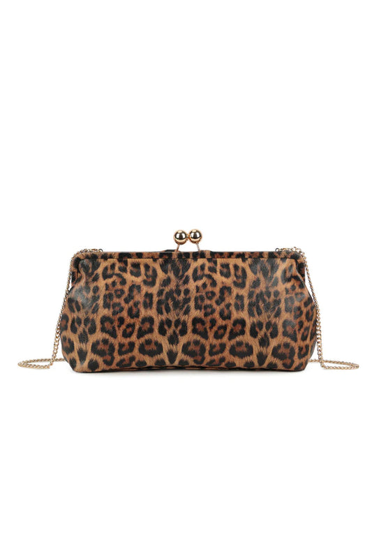 Gold Leopard Clutch Bag-0