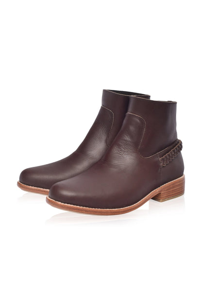 Alexa Ankle Leather Boots-6