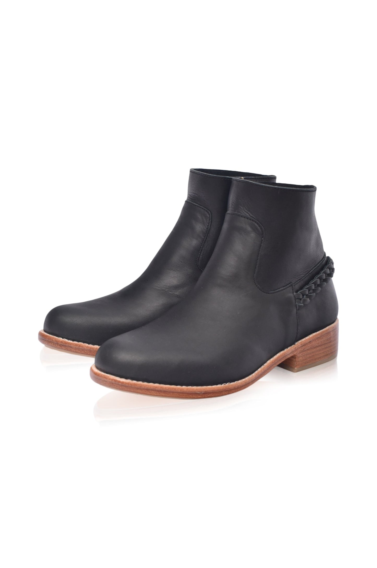 Alexa Ankle Leather Boots-5