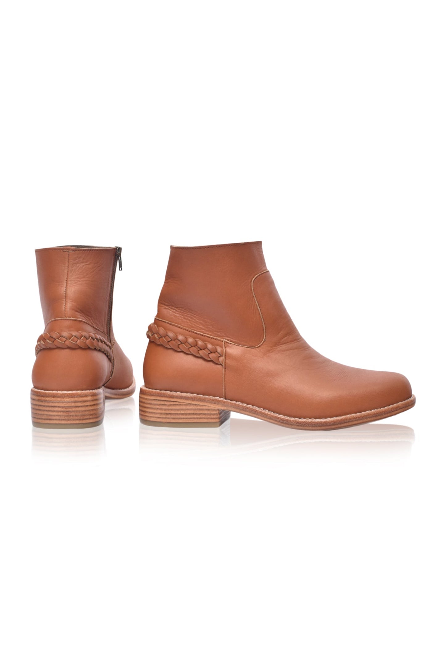 Alexa Ankle Leather Boots-4