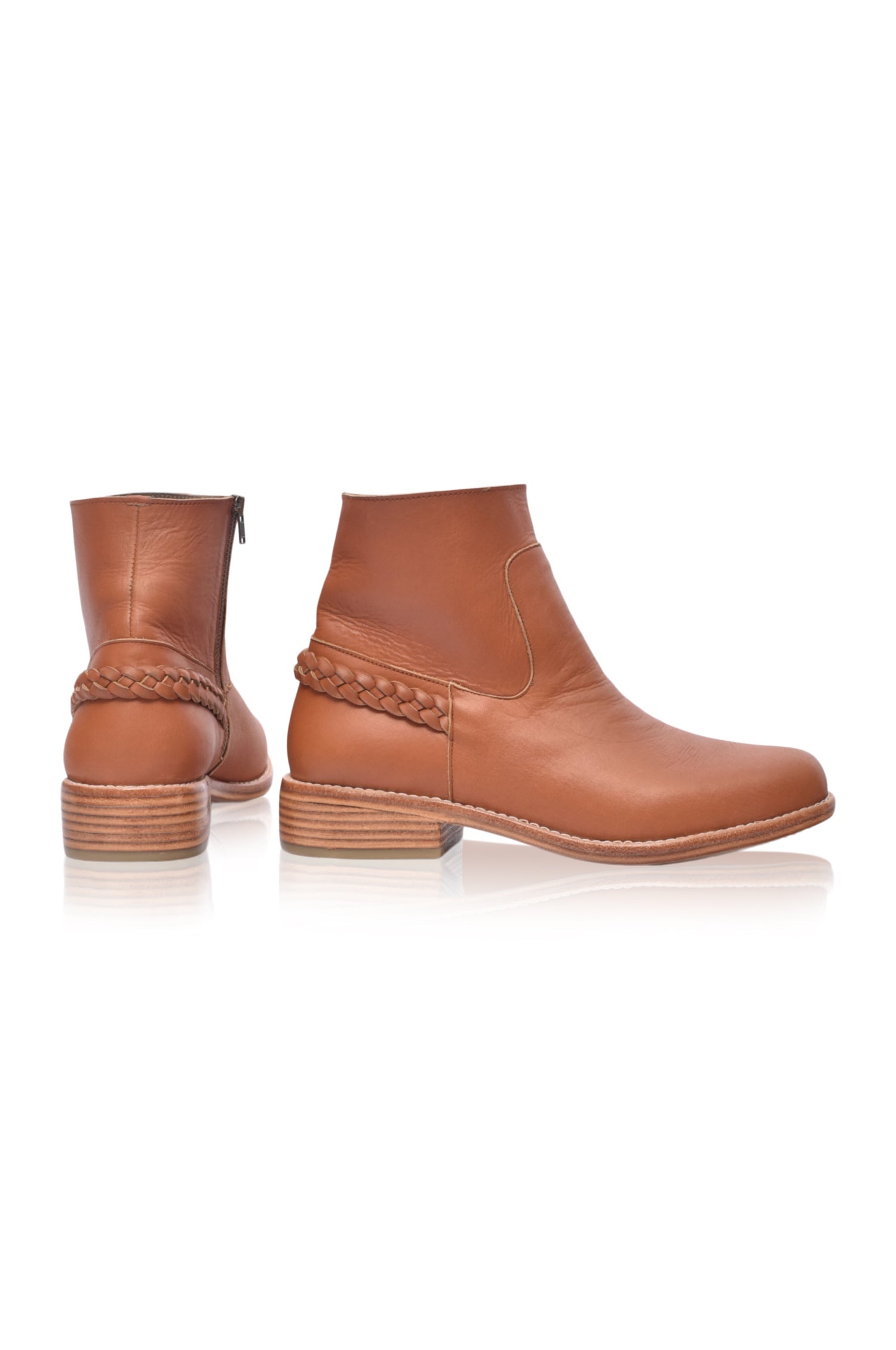 Alexa Ankle Leather Boots-4
