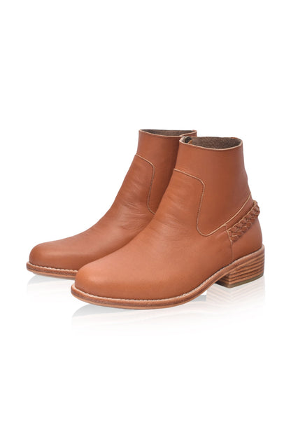 Alexa Ankle Leather Boots-1