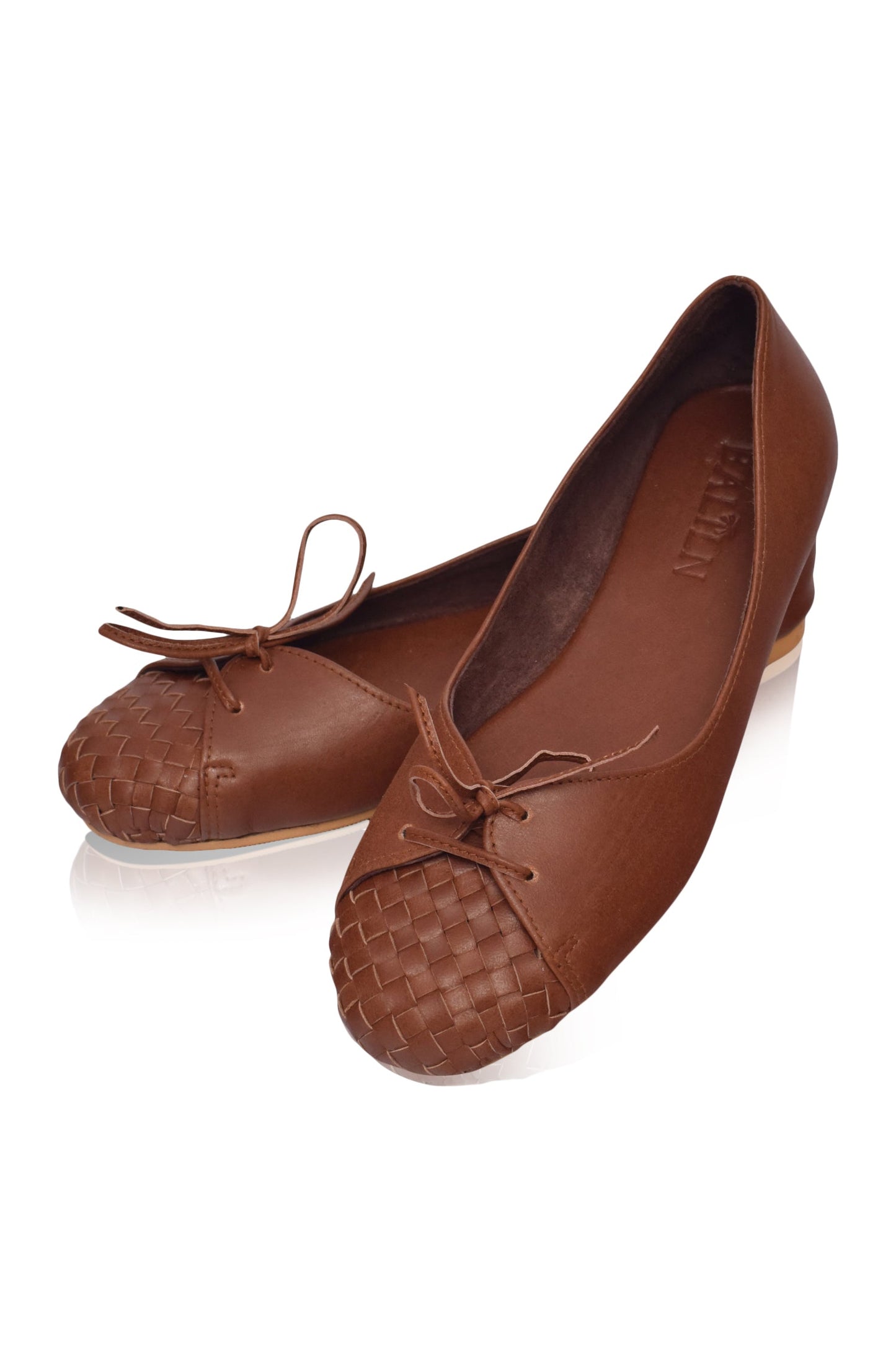 Alexandra Woven Leather Flats (Sz. 4, 5 & 9, 10)-2