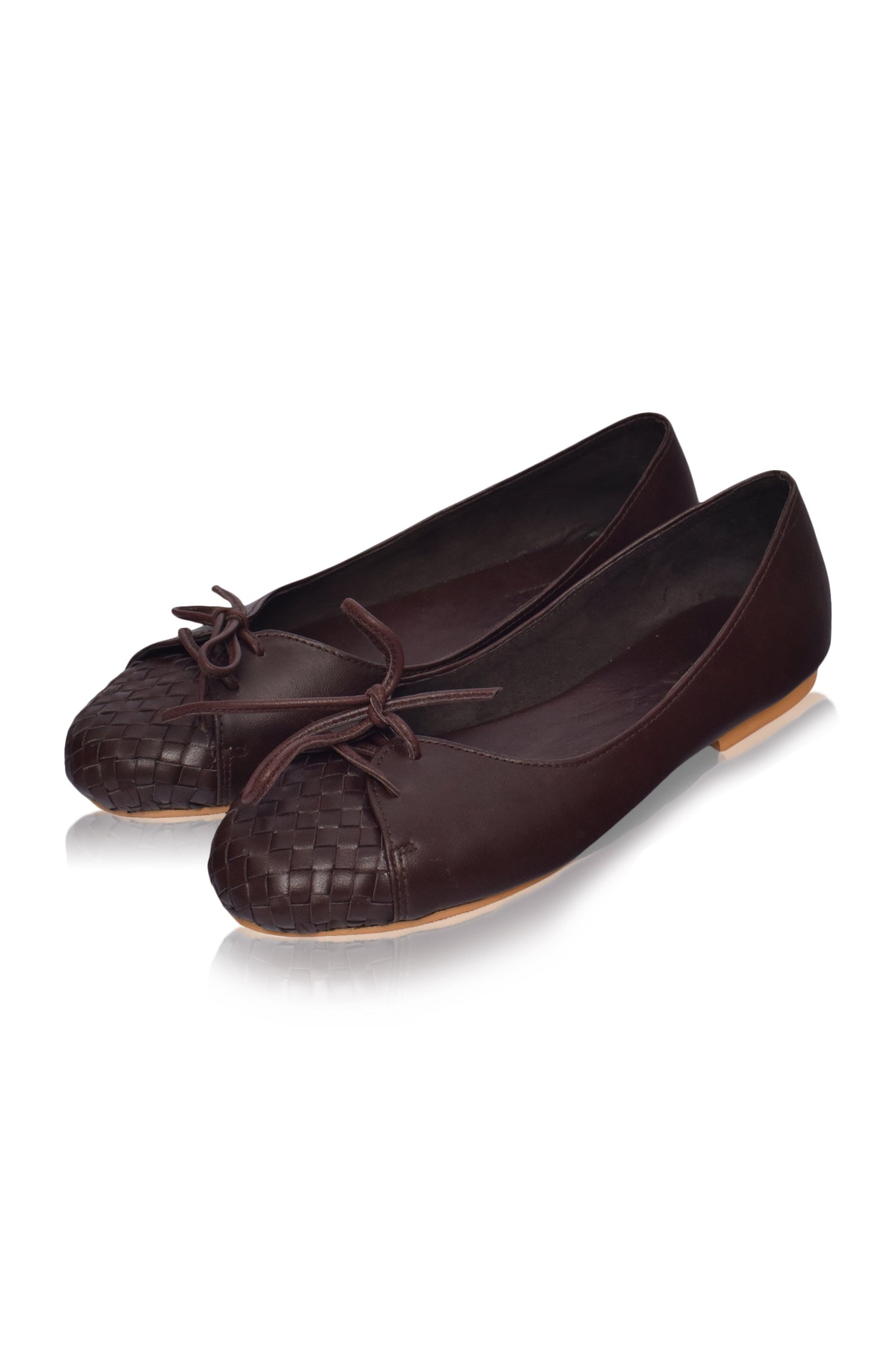 Alexandra Woven Leather Flats-3