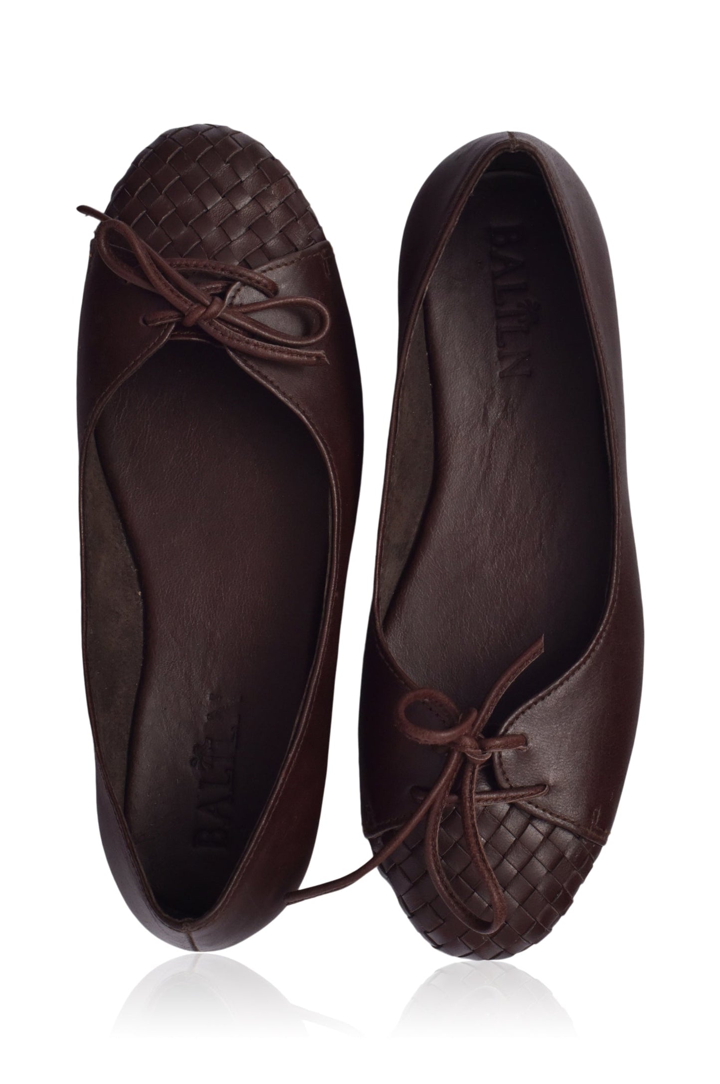 Alexandra Woven Leather Flats-1