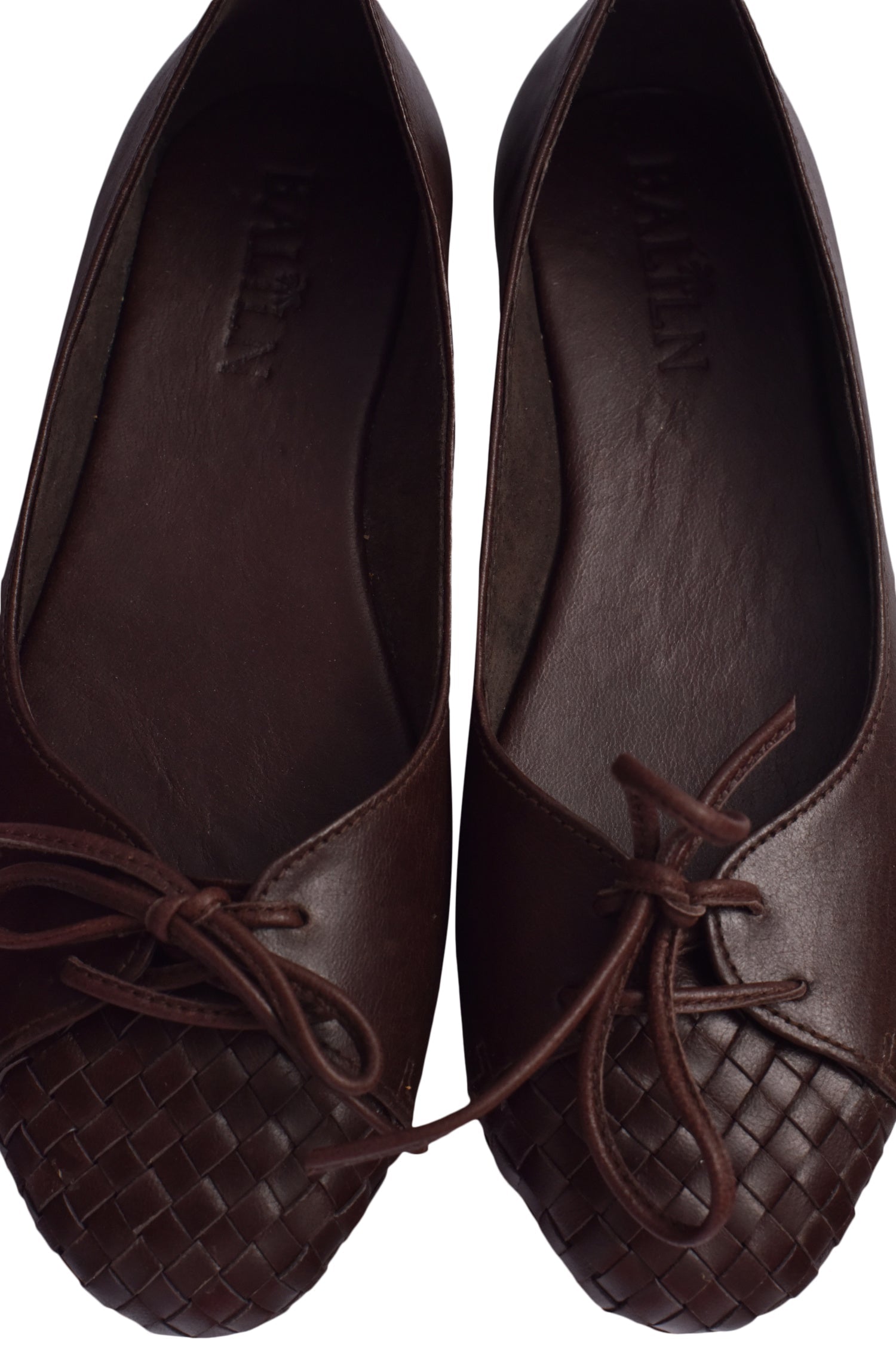 Alexandra Woven Leather Flats-4