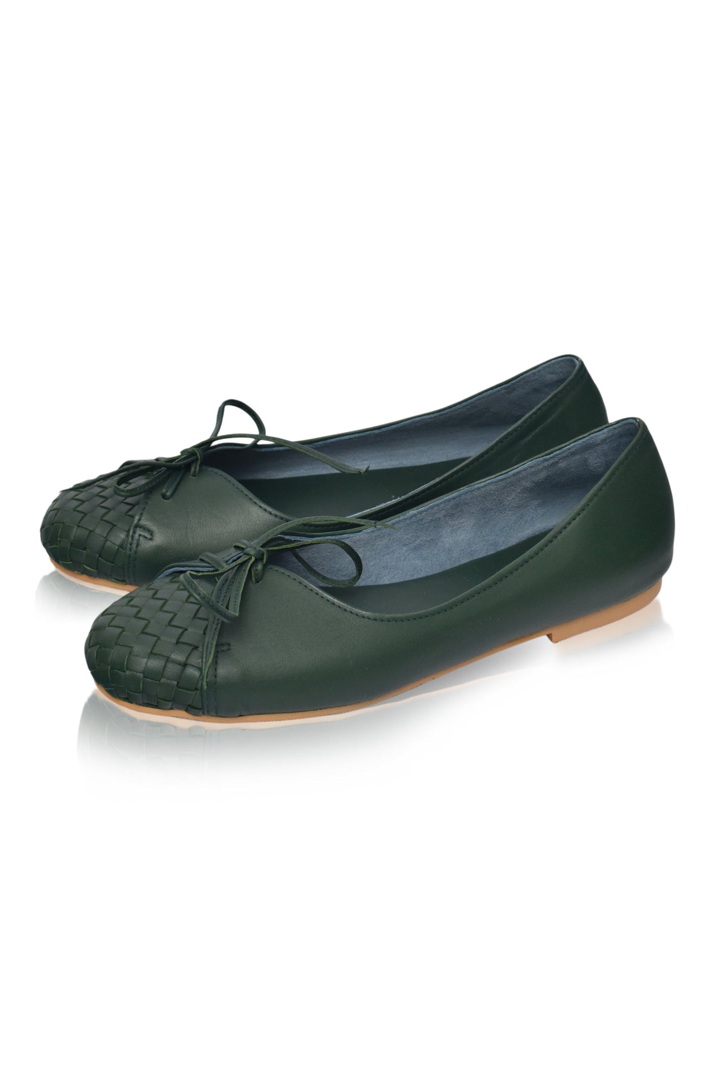 Alexandra Woven Leather Flats (Sz. 4, 5 & 9, 10)-5