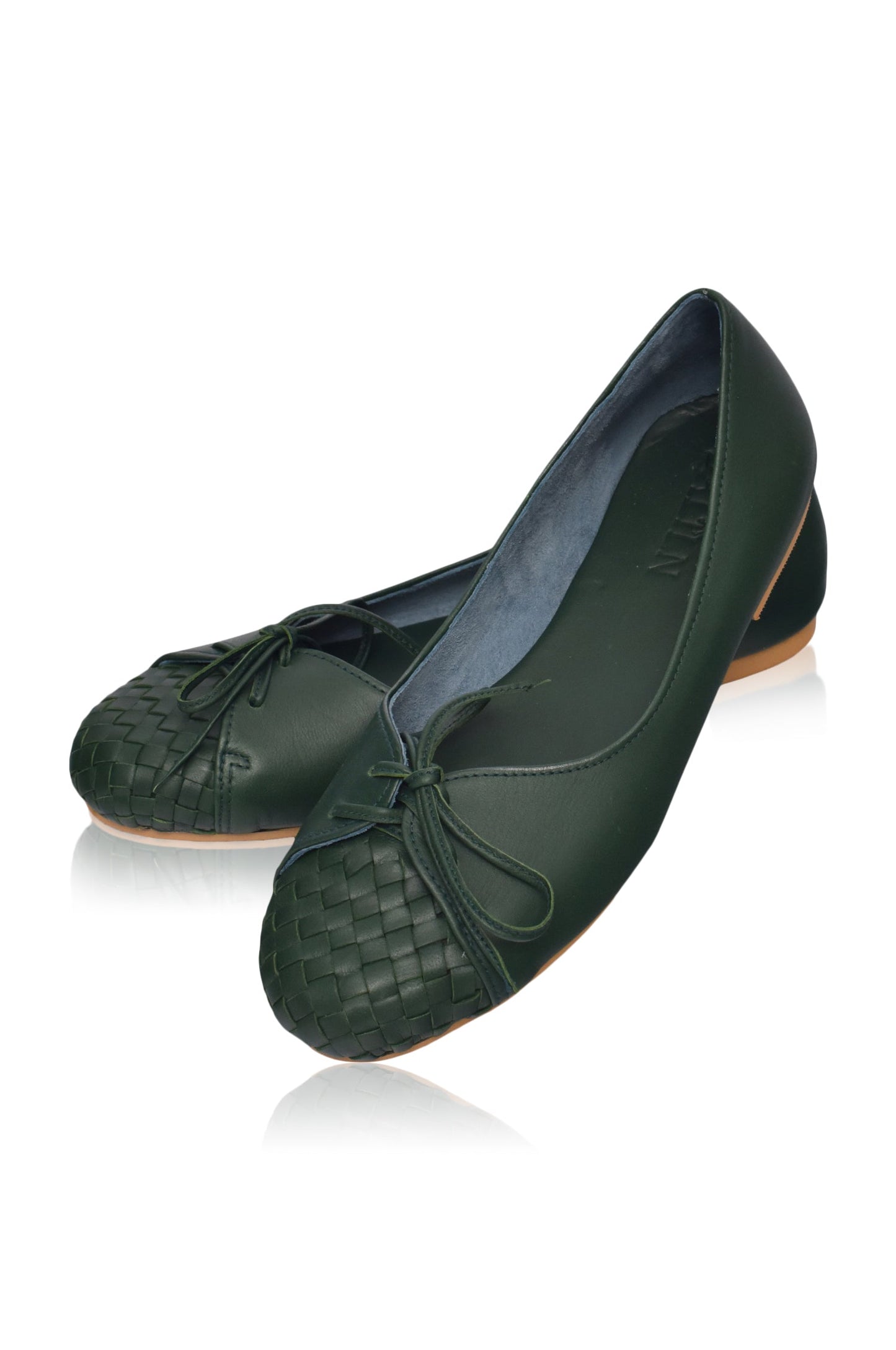 Alexandra Woven Leather Flats (Sz. 4, 5 & 9, 10)