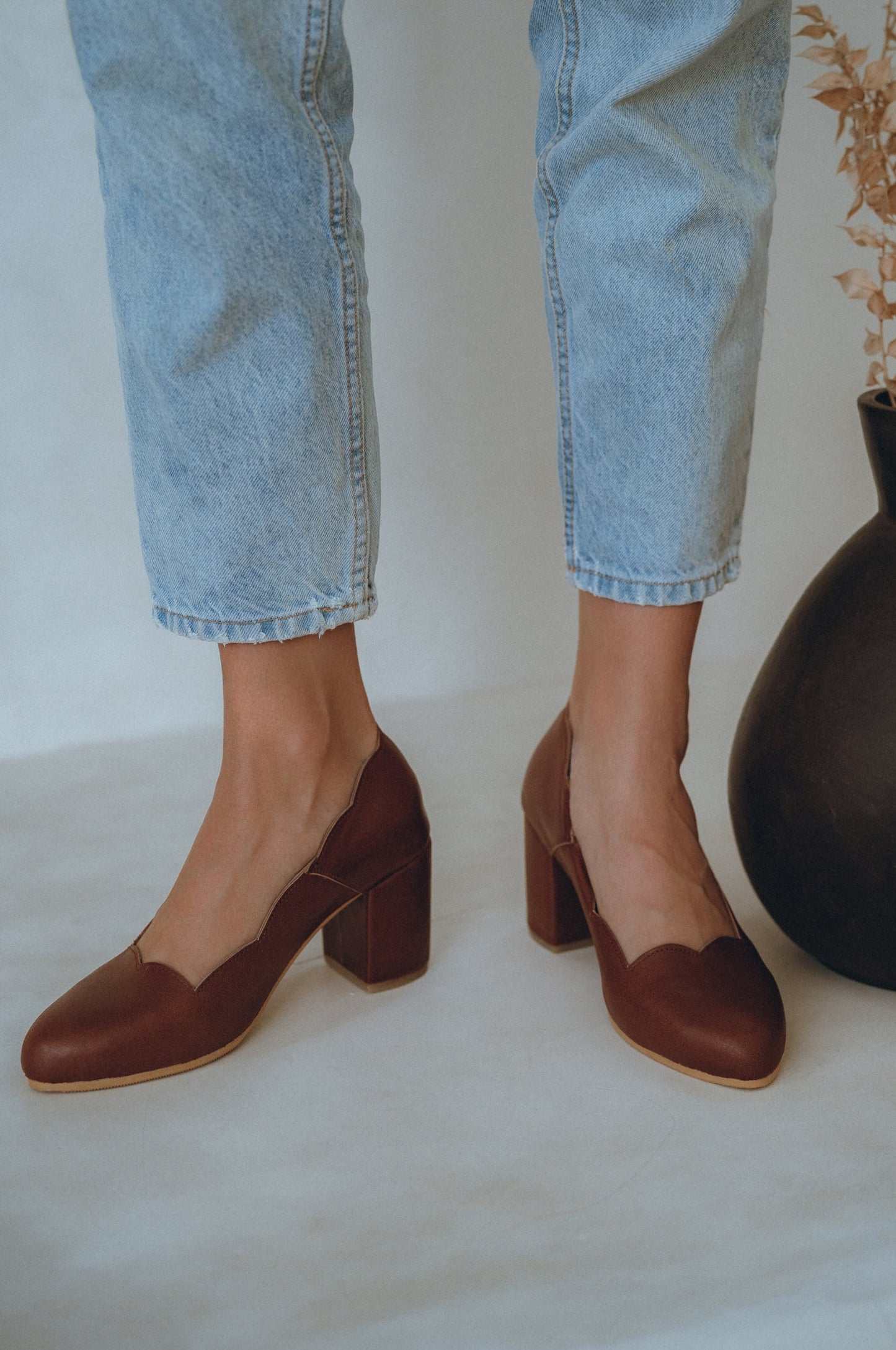 Alia Classic Leather Heels-0