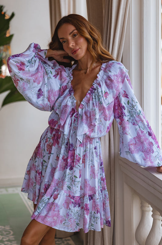 Alice Long Sleeve Mini Dress-0