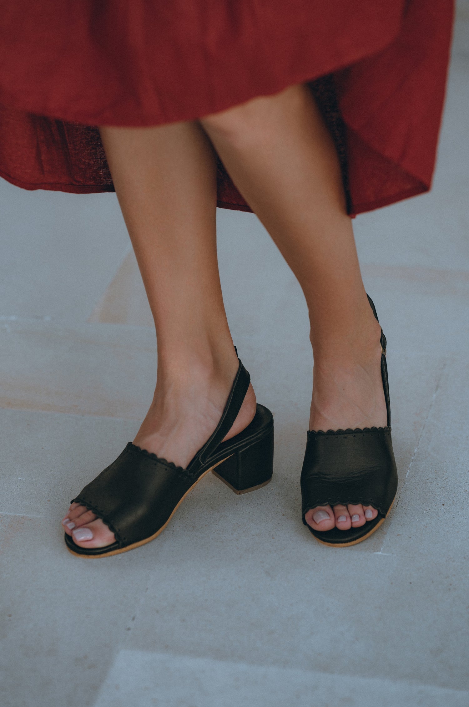 Amber Low Heel Sandals-0
