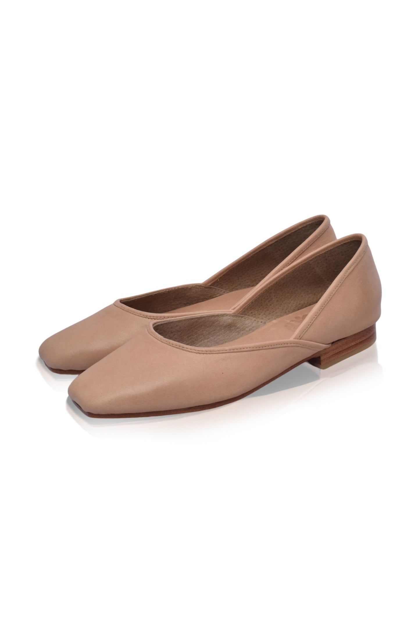 Amore Square Toe Ballet Flats-1