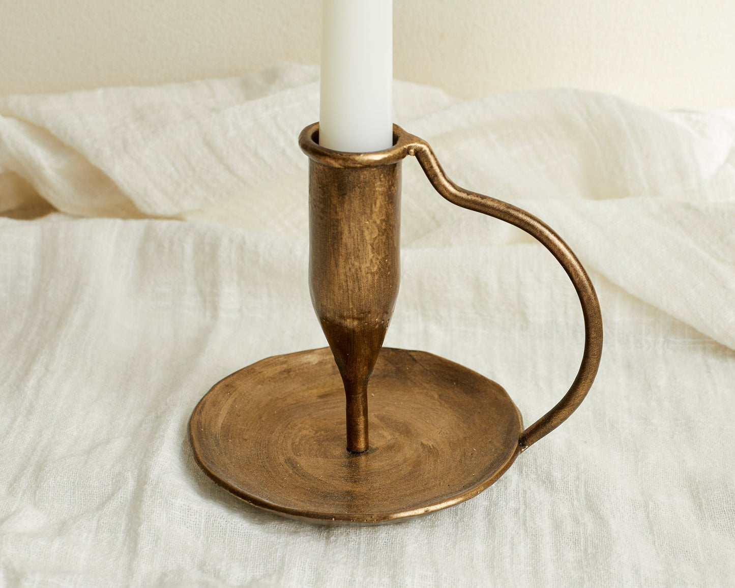 Doré Gold Iron Candle Holder-0