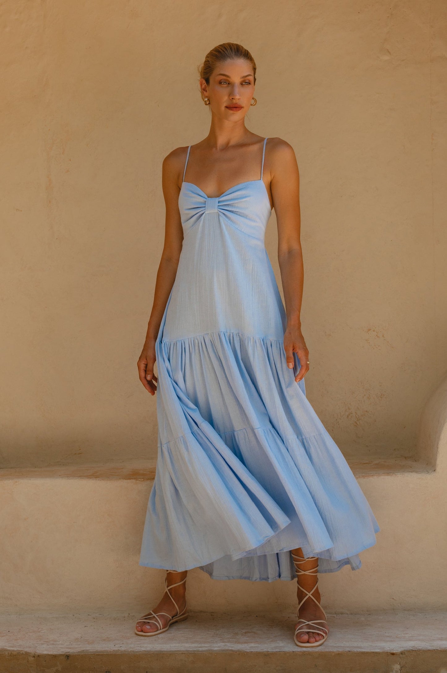 Aurelia Linen Maxi Dress-5