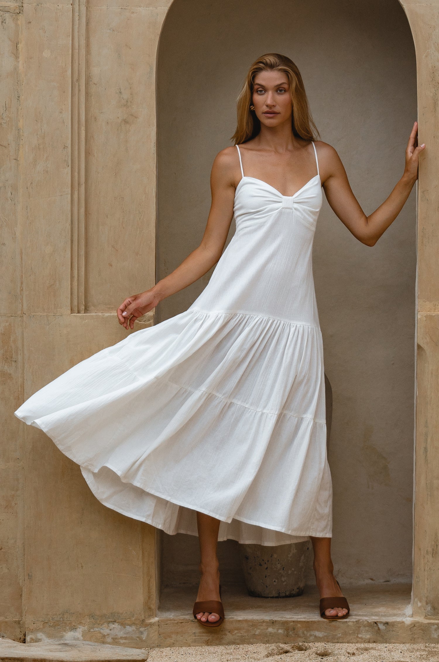 Aurelia Linen Maxi Dress-0