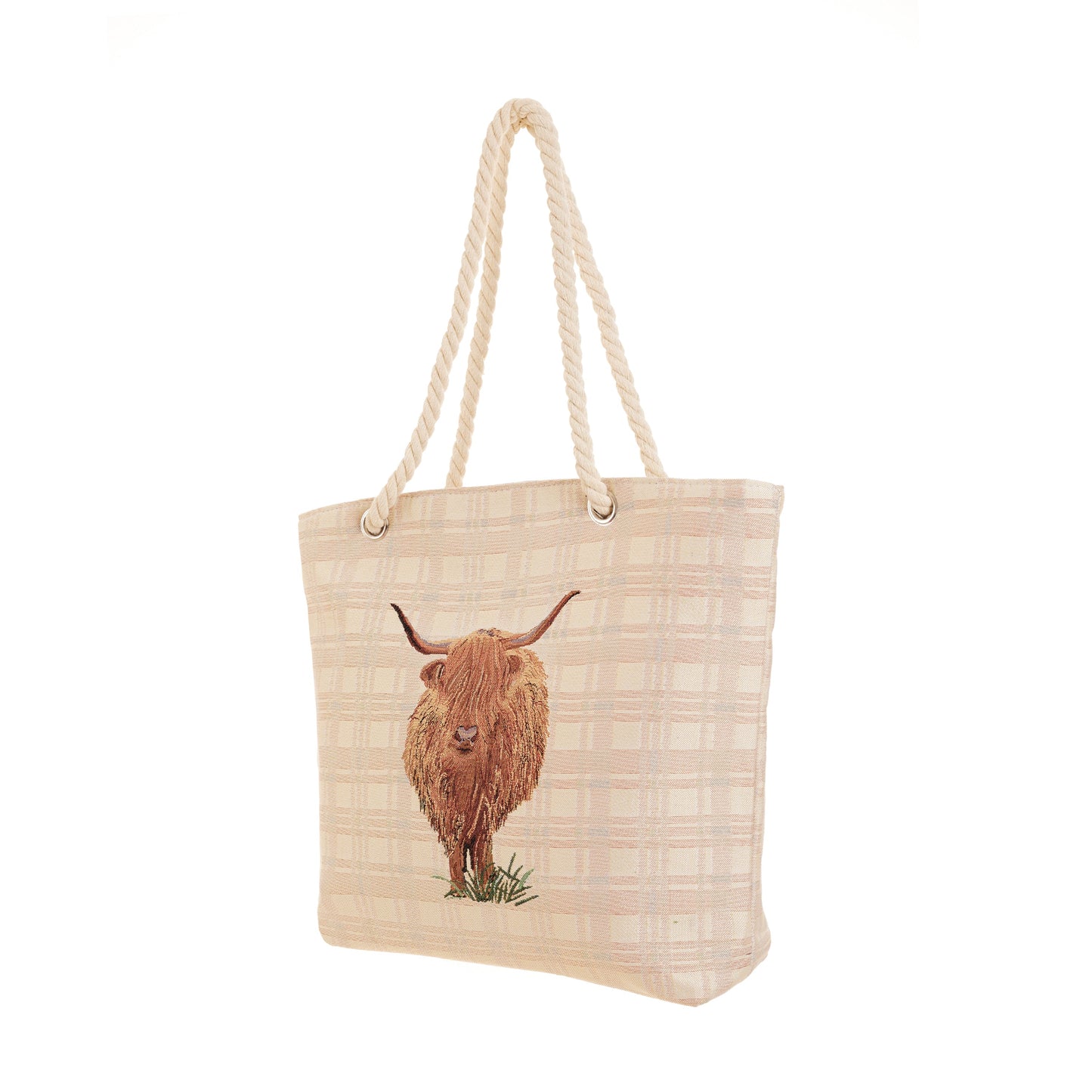 Highland Cow - Rope Tote-1