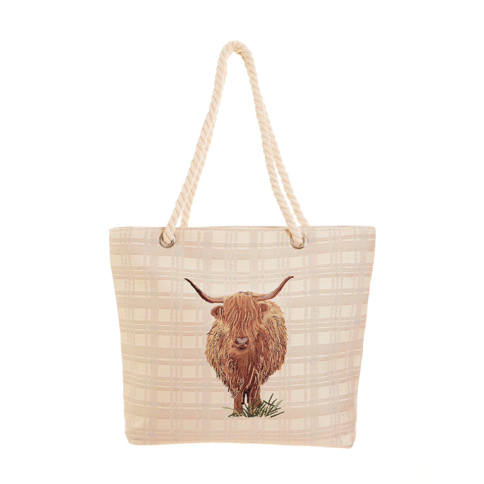 Highland Cow - Rope Tote-0