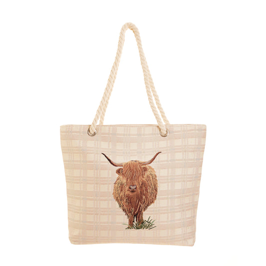 Highland Cow - Rope Tote-0