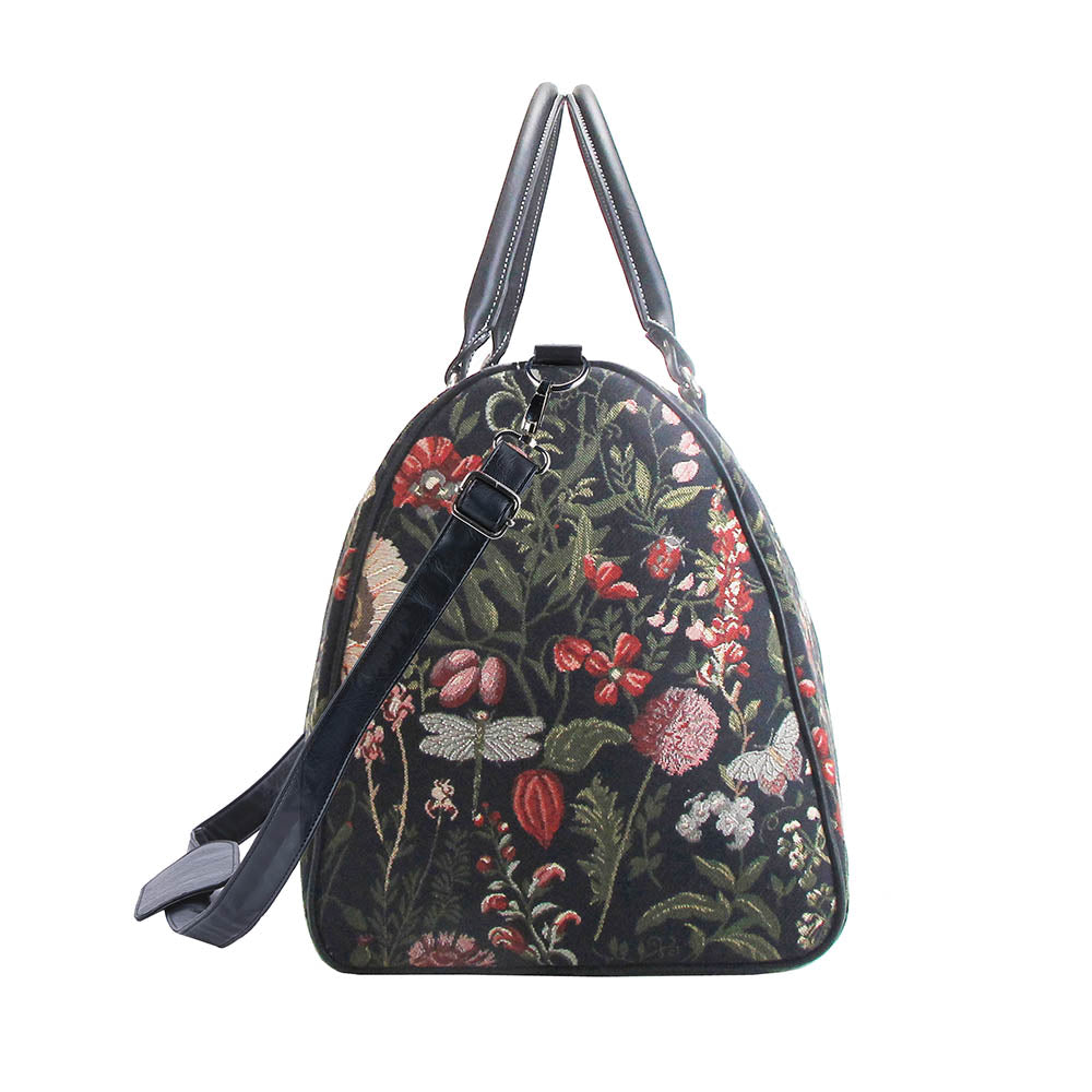 Morning Garden Black - Big Holdall Bag