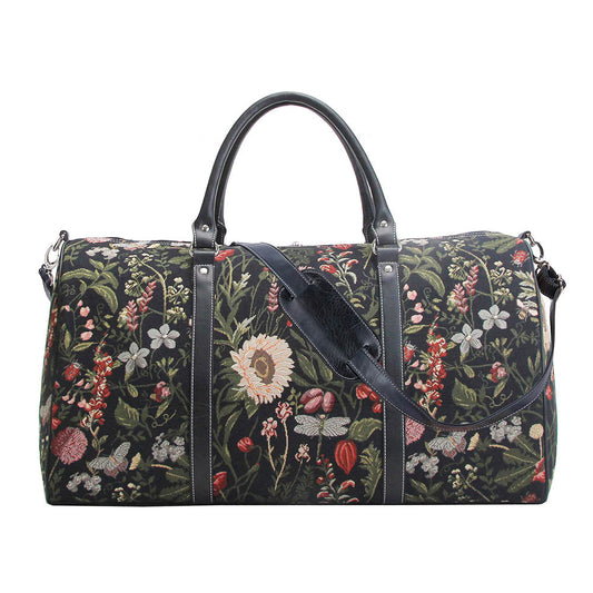 Morning Garden Black - Big Holdall Bag