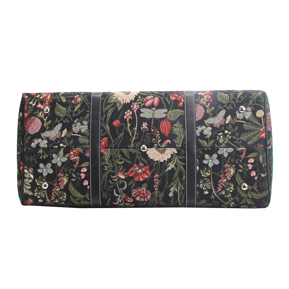 Morning Garden Black - Big Holdall Bag