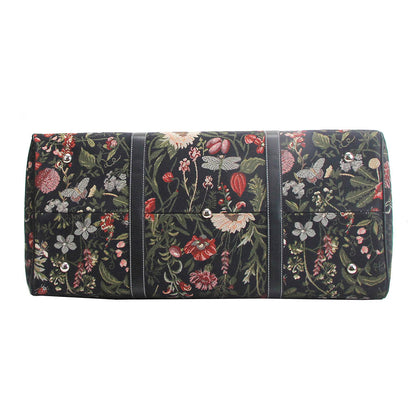 Morning Garden Black - Big Holdall Bag